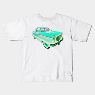 Nash Metropolitan in seafoam green - classic vintage car photo Kids T-Shirt